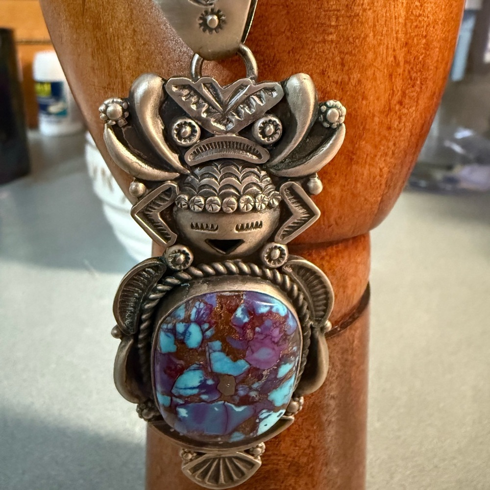 Native American Mojave Turquoise Spirit Girl pendant